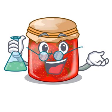 Profesör çilek reçeli cam karikatür