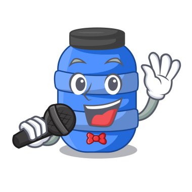 Şarkı karikatür plastik varil için çöp Kuru