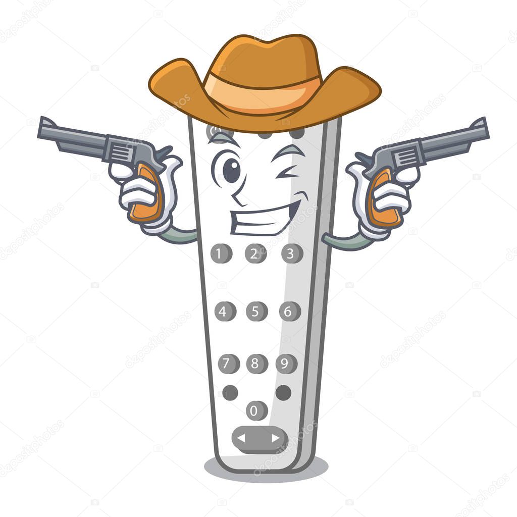 Cowboy character remote control for media center