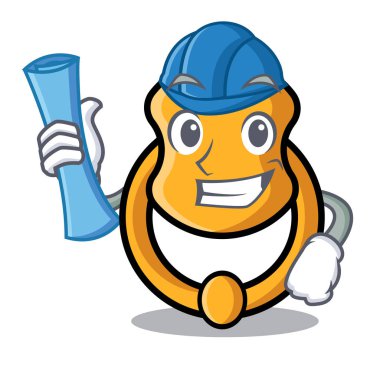 Mimar metal kapı tokmağı karakter karikatür