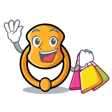 Metal kapı tokmağı karakter karikatür alışveriş