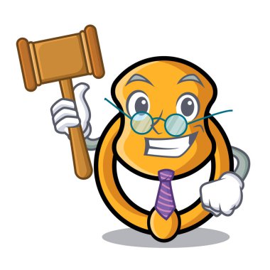 Yargıç vintage kapı tokmağı maskot karikatür