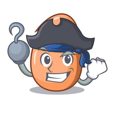 Korsan karakter yumurta kat karikatür kırık