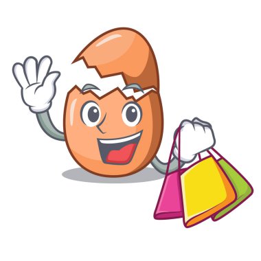 Tablo karikatür alışveriş ham kırık yumurta