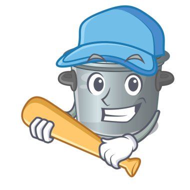 İskambil beyzbol stok pot ahşap masa karikatür