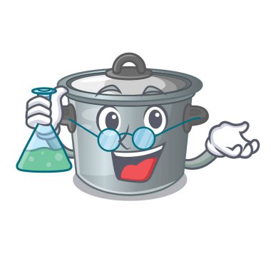 Profesör karikatür tencere stok pot mutfak