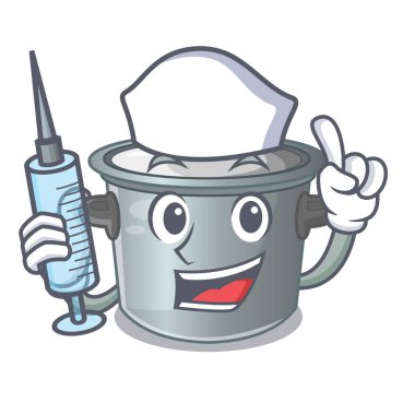 Hemşire karikatür tencere stok pot mutfak