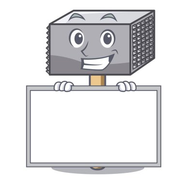 Metalik et sirke çekiç kurulu karakterle sırıtarak