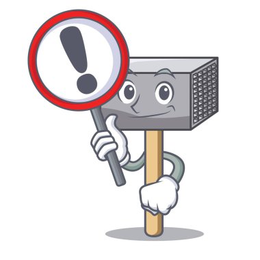 Metalik et sirke çekiç işareti karakteriyle