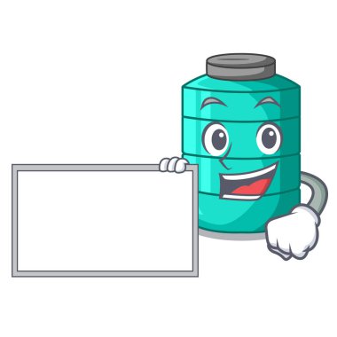 Yönetim Kurulu karikatür büyük sanayi su tank konteyner ile