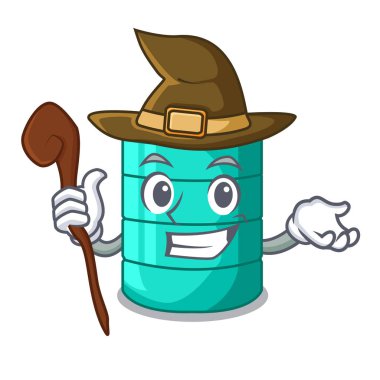 Cadı çizgi film su deposu kule üzerinde