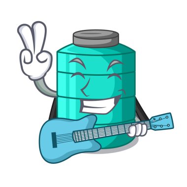 Kuleye gitar çizgi film su haznesi