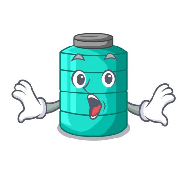 Sürpriz çizgi film su deposu kule üzerinde