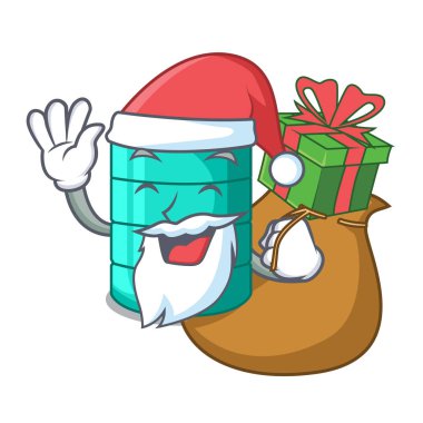 Noel Baba hediye çizgi film su deposu için tarım ile