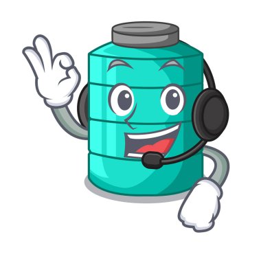 Kulaklık çizgi film su haznesi için tarım