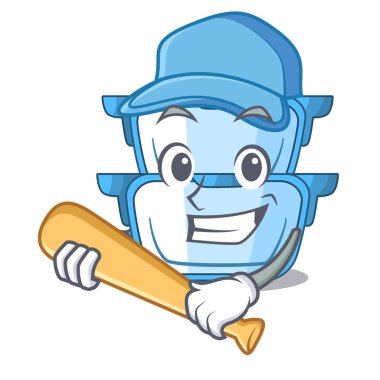 Beyzbol çift kazan gaz Ocak çizgi film için iskambil