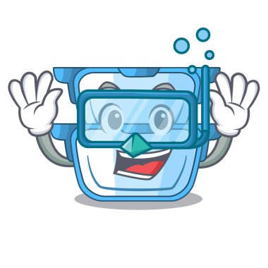 Dumanı tüten yemek için dalış benmari karakter