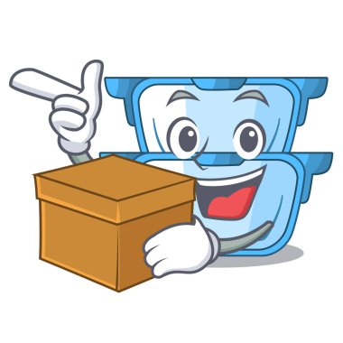 Dumanı tüten yemek için kutu çift kazan karakteri ile