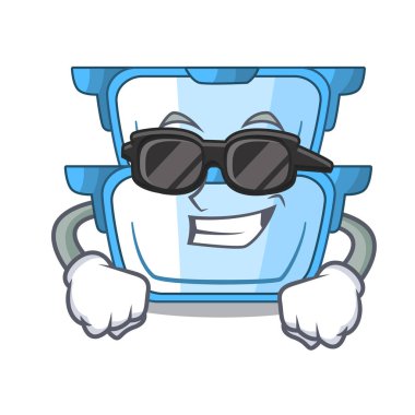 Süper cool benmari karakter dumanı tüten yemek için