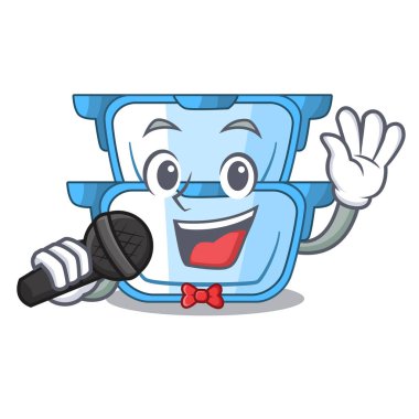 Yemek pişirmek için şarkı çizgi film çift kazan