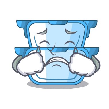 Çizgi film Çift Kazan yemek pişirmek için ağlıyor