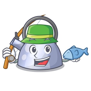 Su ısıtıcısı karikatür soba üst ıslık Balık tutma