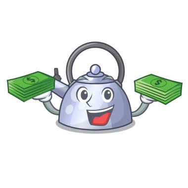 Su ısıtıcısı karikatür soba üst ıslık para ile