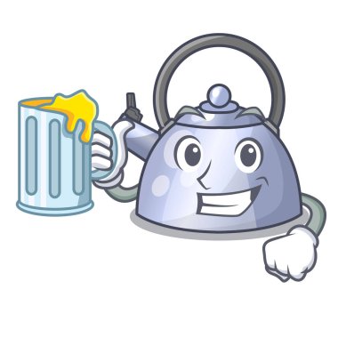 Su ısıtıcısı karikatür soba üst ıslık suyu ile