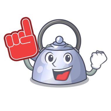Maskot izole köpük parmak Paslanmaz ıslık çaydanlık