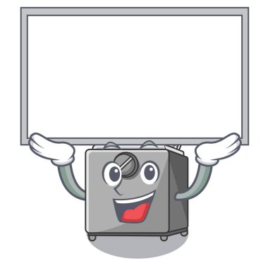 Yönetim Kurulu karikatür derin fritöz kadar mutfak vektör çizim