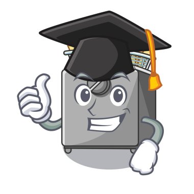 Mezuniyet karakter fritöz lokanta mutfağı üzerinde