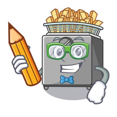 Öğrenci kitap karakteri fritöz lokanta mutfağı Tarih ile