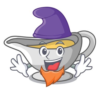 Elf bir karakter çanak dökülen sosu tekne