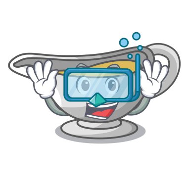 Dalış sos tekne karikatür lezzetli peynir ile