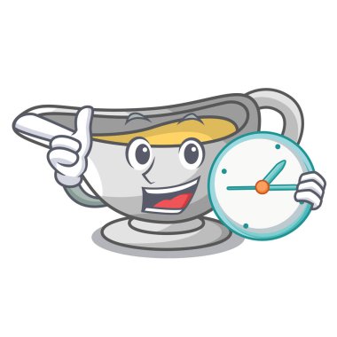 Saat sos tekne çizgi film ile lezzetli peynir ile