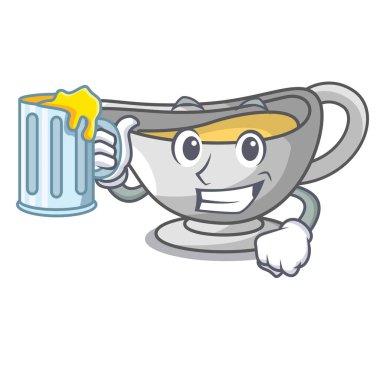 Suyu çizgi film sos tekne ile Türkiye sos ile