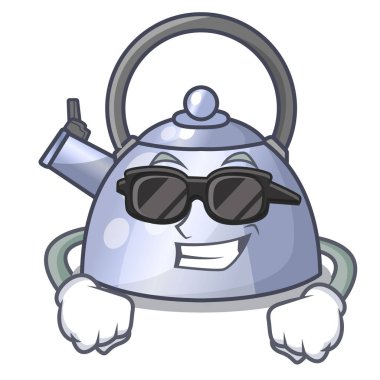 Süper cool çelik İçecek yapmak için su ısıtıcısı karakteri ıslık