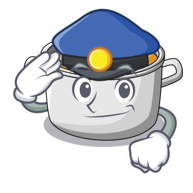 Polis sebze çorbası pot karikatür makarna ile