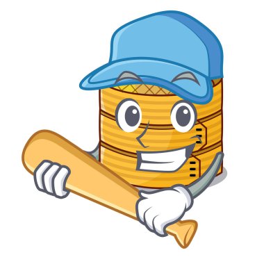 Beyzbol karakter oynamak Gıda aracı için Bambu Buğulama