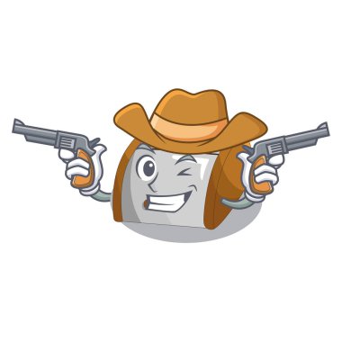 Kovboy karikatür konteyner ekmek kutusu tablo