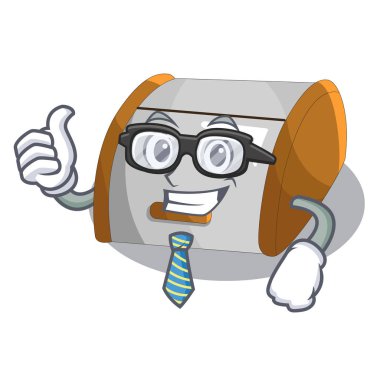 İşadamı karakter modern plastik ekmek kutusu kutusunu