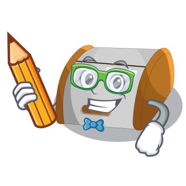 Öğrenci kitap karakteri modern plastik ekmek kutusu kutusunu