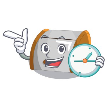 Saat karakter modern plastik ekmek kutusu kutusunu ile