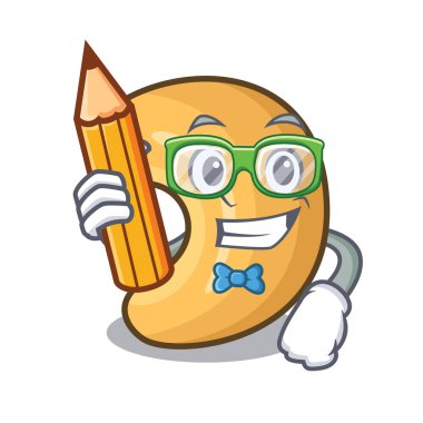 Öğrenci kitap kaşu somun tuzlu karikatür kavrulmuş