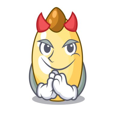 Şeytan sedir çam fıstığı bir karikatür