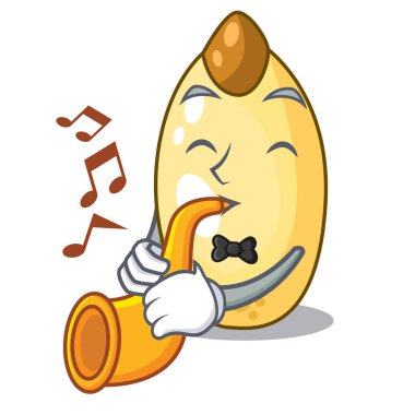 Trompet sedir çam fıstığı ile bir karikatür