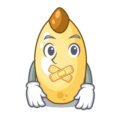 Sessiz sedir çam fıstığı maskotu izole