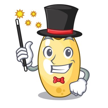 Sihirbaz sedir çam fıstığı maskotu izole