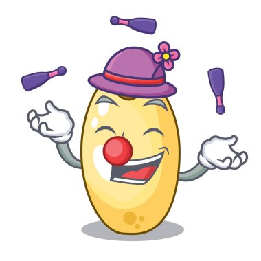 Sedir çam fıstığı maskotu izole hokkabazlık