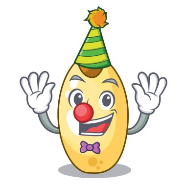 Palyaço sedir çam fıstığı maskotu izole